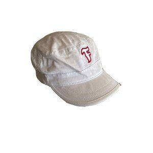 White Firestone Military Cadet Hat Cap S/M